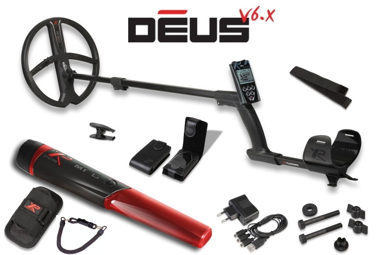 Metalldetektor XP DEUS X35 28cm Spule und MI-6 Pinpointer